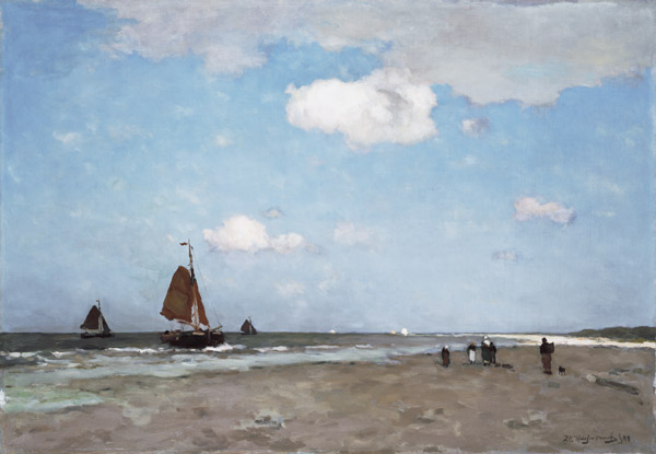 Beach scene von Johannes Hendrik Weissenbruch