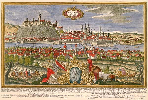 Graz, Stadtansicht von Johann Georg Ringlin