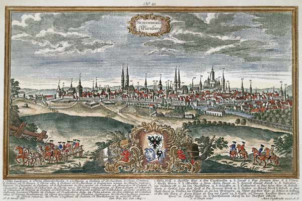 Nürnberg, Stadtansicht von Johann Georg Ringlin