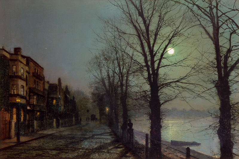 Abend an der Themse von John Atkinson Grimshaw