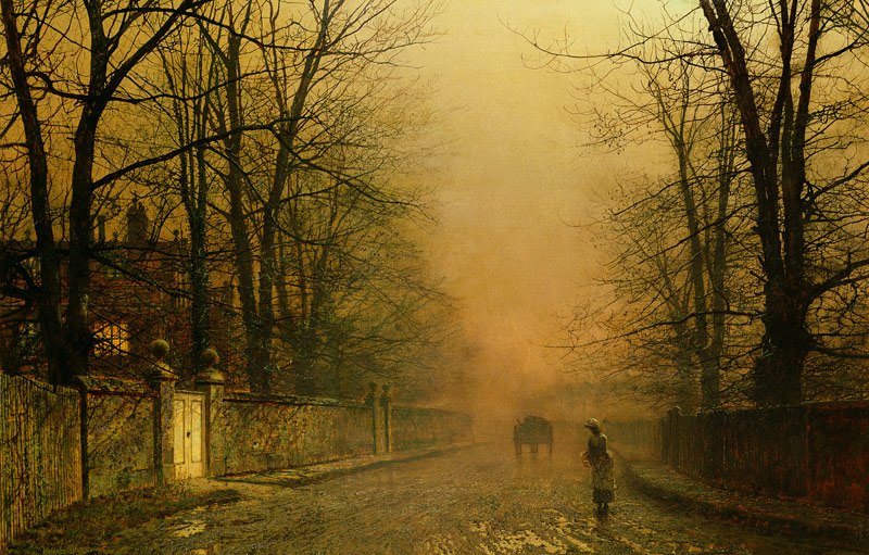 Where the pale moonbeams linger von John Atkinson Grimshaw