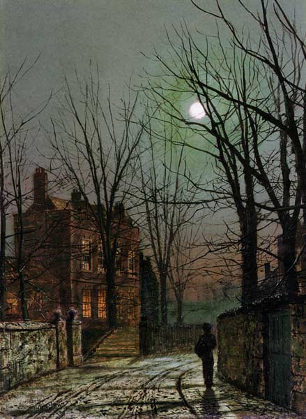 Bei Mondschein von John Atkinson Grimshaw