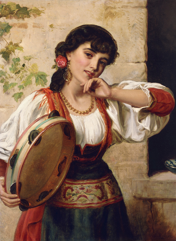 Eine neapolitanische Tänzerin. von John-Bagnold Burgess