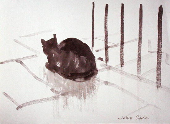 Squeak Waiting von John  Cooke