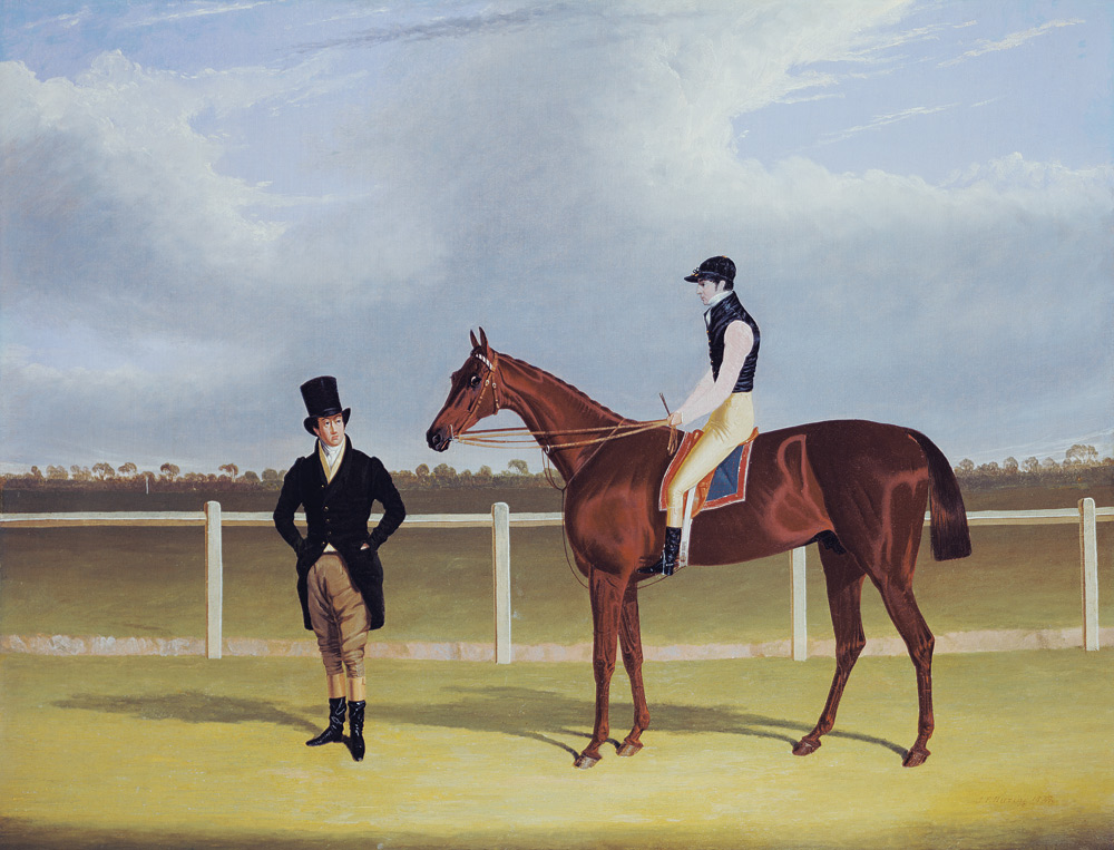 The Hon. E. Petre's 'Rowton', winner of the St. Leger with Bill Scott up von John Frederick Herring d.Ä.