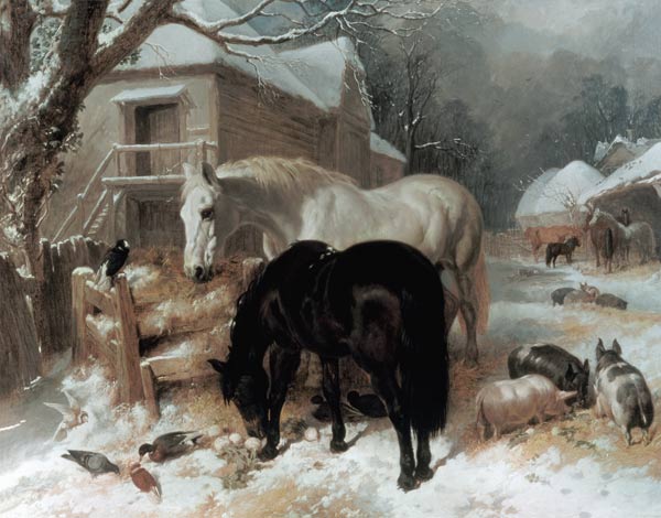Farmyard Scene von John Frederick Herring d.Ä.