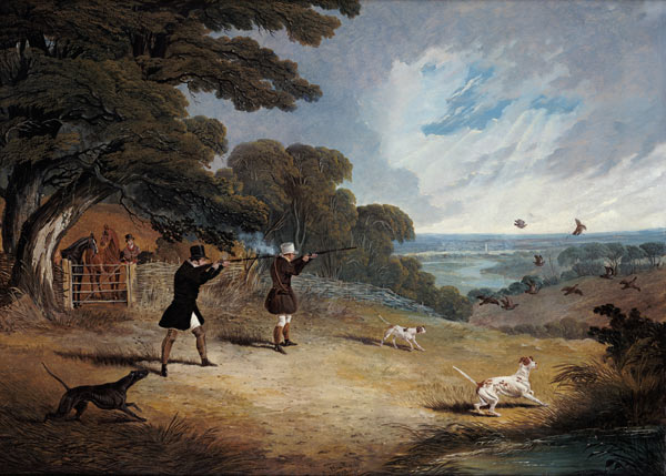 Jagd auf Flugwild. von John Frederick Herring d.Ä.