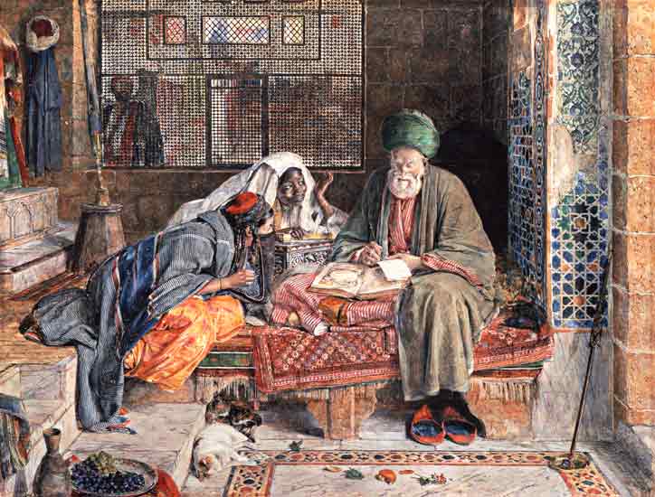 The Arab Scribe, Cairo von John Frederick Lewis