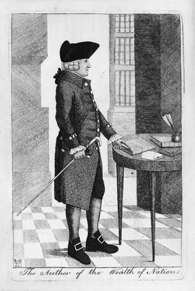 Porträt von Adam Smith (1723-1790) von John Kay