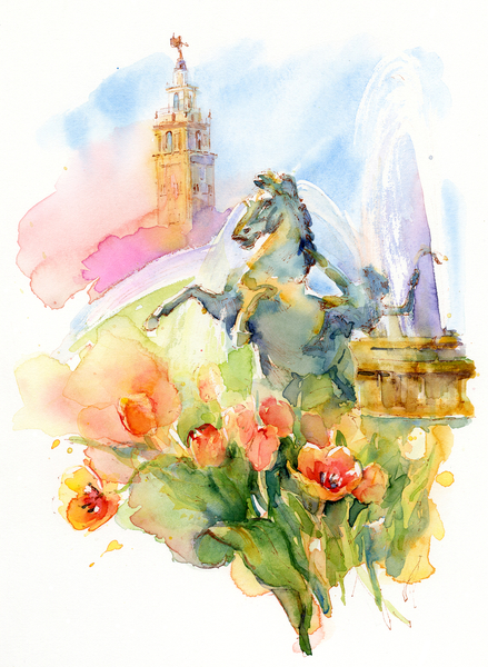 Plaza Spring von John Keeling