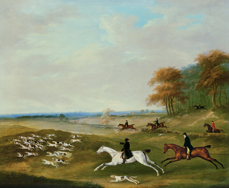 Hetzjagd hinter Hunden von John Nost Sartorius