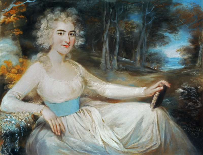 Portrait of Miss Harriet Read von John Russell