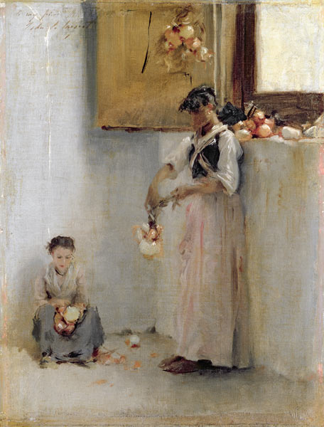 Stringing Onions von John Singer Sargent