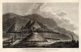 Siedlung in Kamtschatka (aus Voyage to the Pacific Ocean)