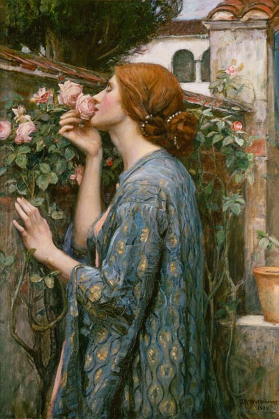 Die Seele der Rose von John William Waterhouse