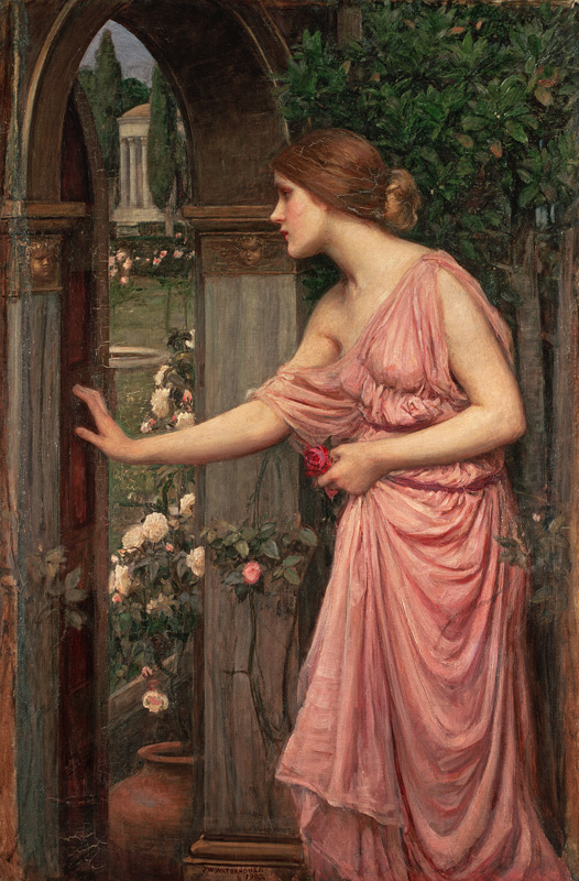 Psyche betritt Cupidos Garten von John William Waterhouse