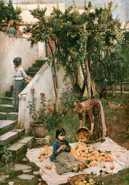 The Orange Gatherers von John William Waterhouse