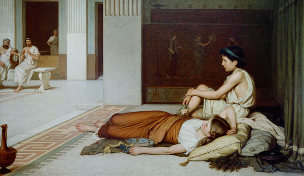 J.W.Waterhouse / After the Dance 1876 von John William Waterhouse