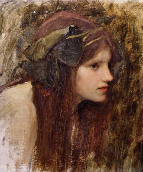 A Study for a Naiad von John William Waterhouse