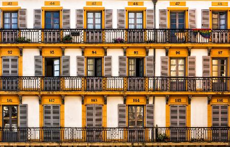 Numbered balconies