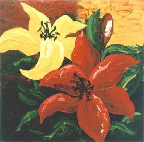 Lilien rot/gelb