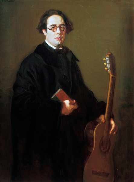 Portrait of Andres Segovia von Jose Maria Lopez Mezquita
