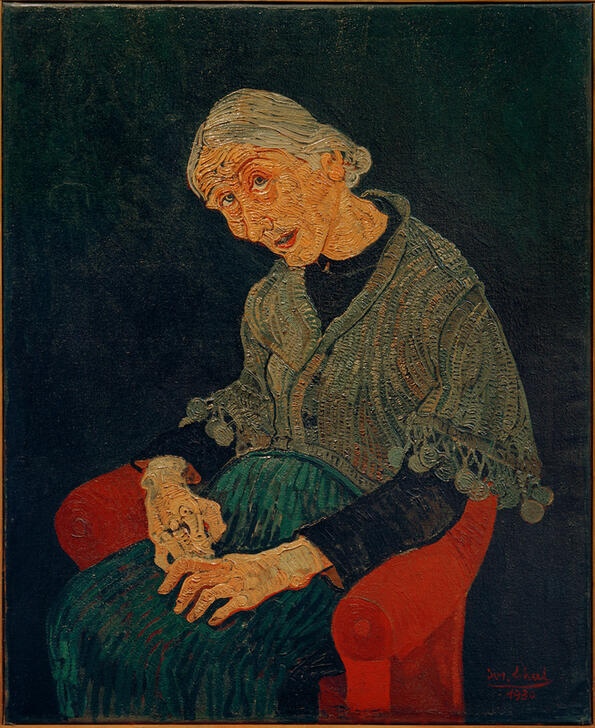 Old Parisian Woman von Josef Scharl