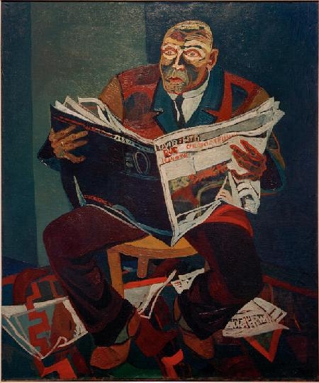Man Reading the Newspaper
