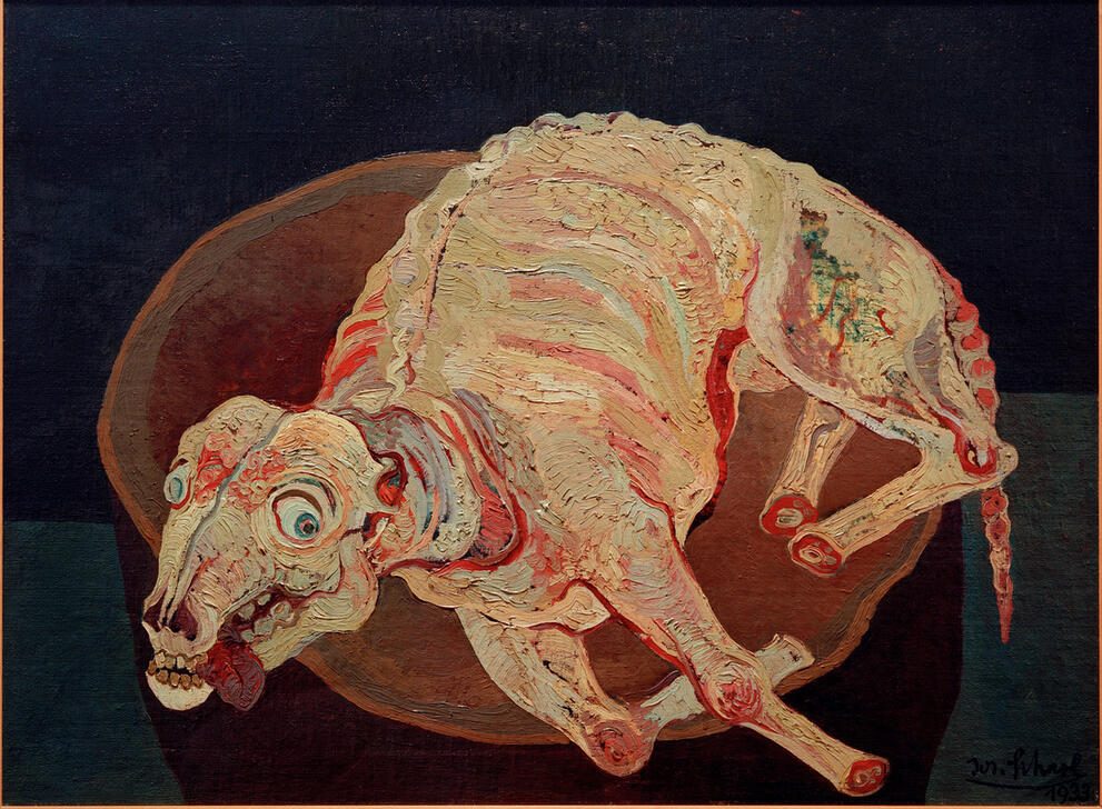 Slaughtered mutton von Josef Scharl