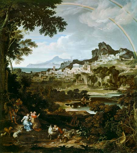 Hiroische Landschaft mit Regenbogen von Joseph Anton Koch