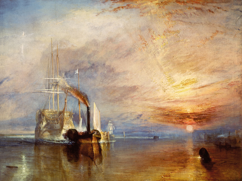 Die letzte Fahrt der Temeraire von William Turner