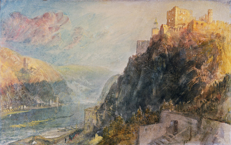 Rheinfels Looking to Katz and Gourhausen von William Turner