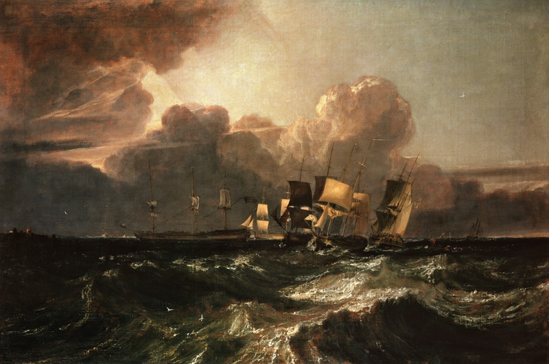 Ships Bearing up for Anchorage ('The Egremont Sea Piece') von William Turner