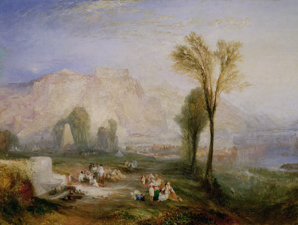 The Bright Stone of Honour (Ehrenbreitstein) and the Tomb of Marceau, from Byron's 'Childe Harold' von William Turner