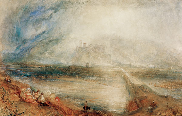 Bellinzona von der Strasse nach Loccarno aus gesehen von William Turner