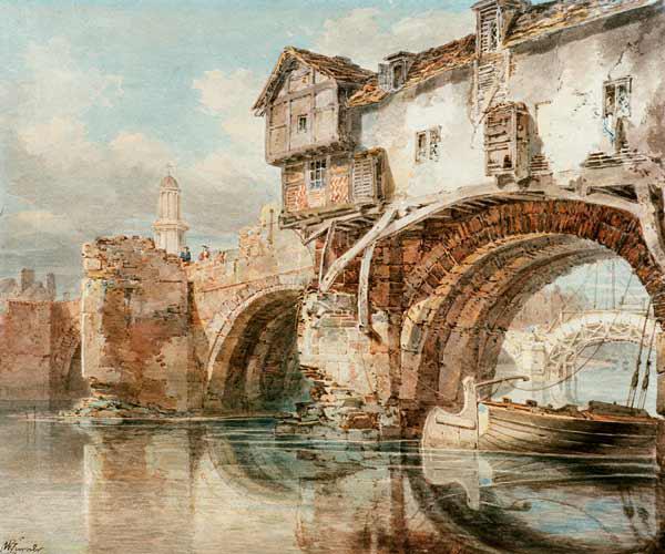 W.Turner, Old Welsh Bridge in Shrewsbury