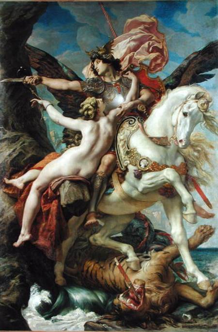 The Deliverance: Ruggiero and Angelica von Joseph Paul Blanc