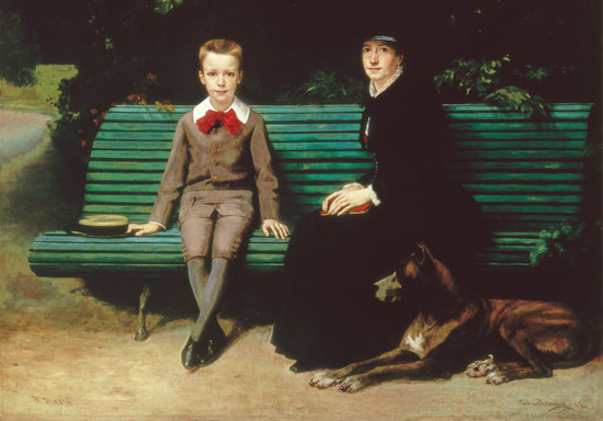 Mme Memssiere and her Son von Joseph-Paul Mesle