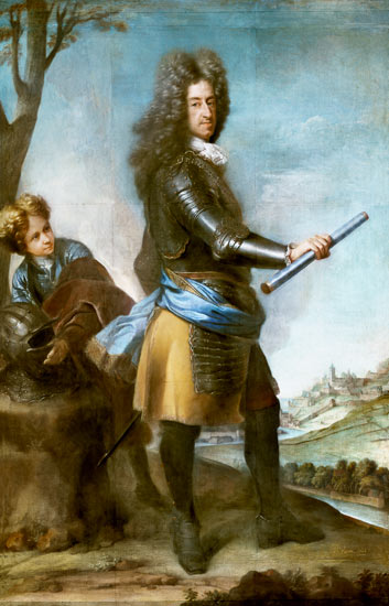 Max Emanuel als Feldherr vor Mons. von Joseph Vivien