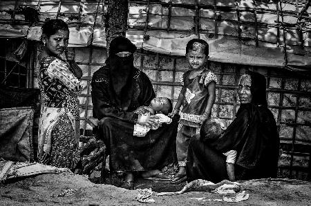 Rohingya refugee people.