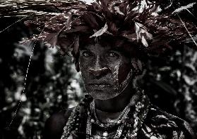 Frau beim Gesangsfest von Mt. Hagen - Papua-Neuguinea
