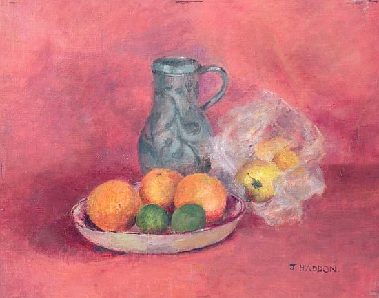 Still life of fruit and jug  von Joyce  Haddon