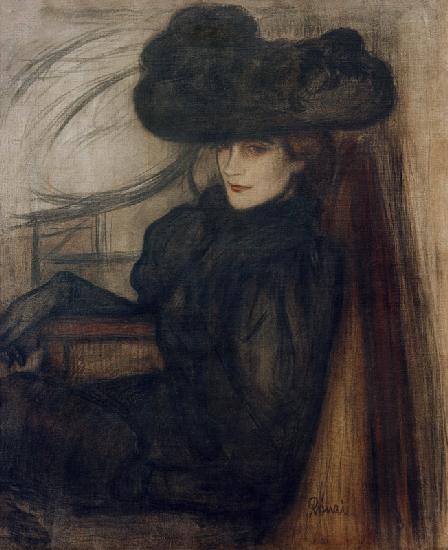 Dame mit schwarzem Schleier (MmeMazet) 1896