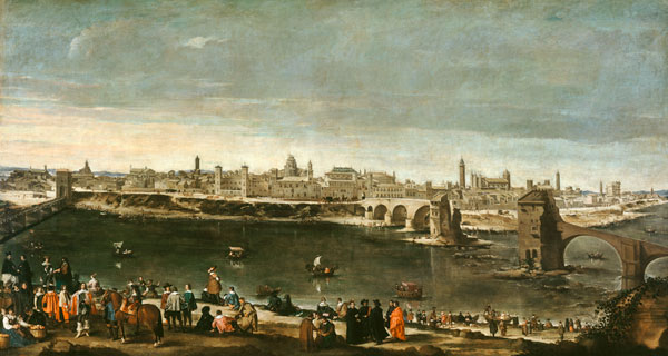View of the City of Zaragoza von Juan Bautista Martinez del Mazo