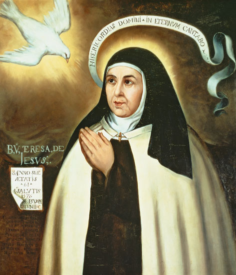 St. Theresa of Avila (1515-82) von Juan de la Miseria