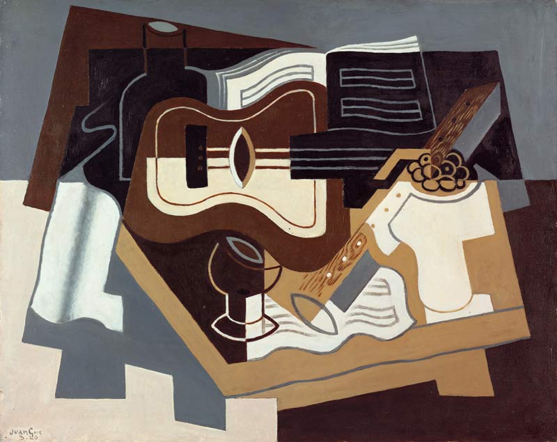 Gitarre und Klarinette von Juan Gris