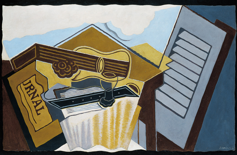 Stillleben mit weißer Wolke von Juan Gris