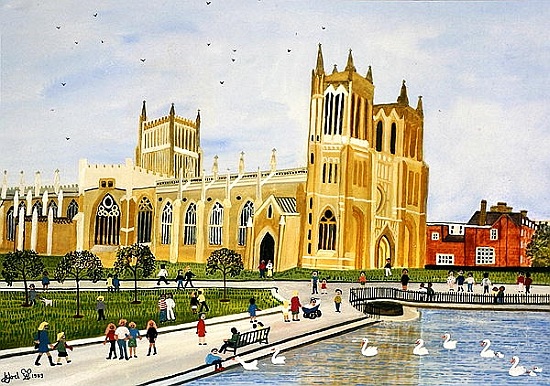 Bristol Cathedral and College Green von Judy  Joel