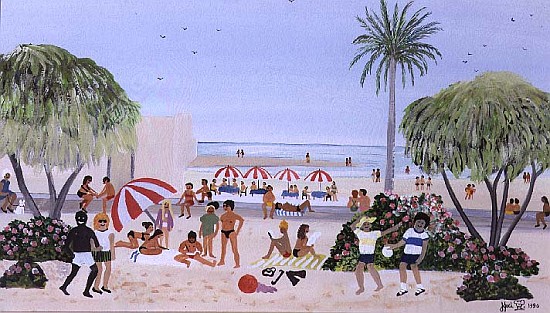 Holiday, 1990 (w/c)  von Judy  Joel