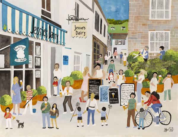Jessies Dairy in Mousehole von Judy  Joel